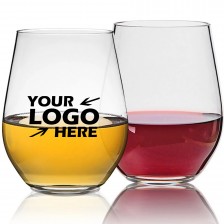 16 Oz. Stemless White Wine Glass 